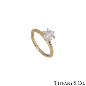 Tiffany & Co. Rose Gold Diamond Setting Ring 0.95ct H/VS1 XXX Tiffany & Co. Rose Gold Diamond Setting Ring 0.95ct H/VS1 XXX